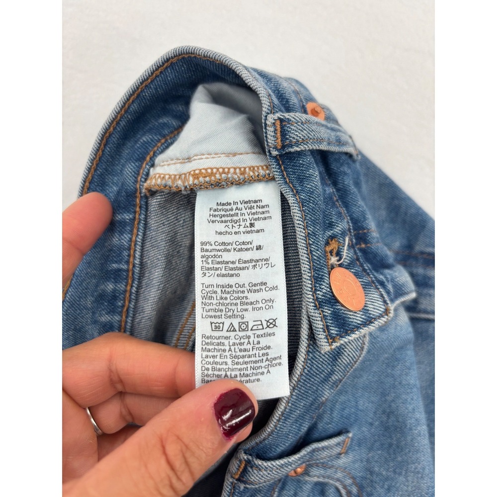 J.Crew Denim Mini Skirt Womens Size 4 Blue CH395 Casual High Rise Stretch Mini - Picture 7 of 9